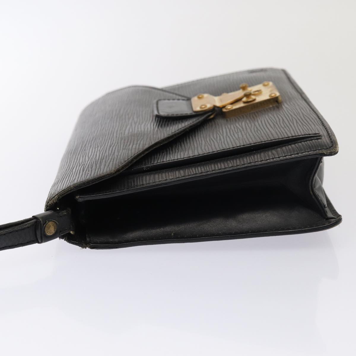 LOUIS VUITTON Monogram Epi Clutch Bag 2Set Black LV Auth ti1970