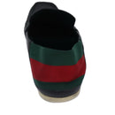 GUCCI Web Sherry Line slipper shoes Leather 41.5EJ Black Auth ti1971-3