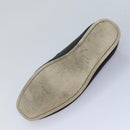 GUCCI Web Sherry Line slipper shoes Leather 41.5EJ Black Auth ti1971-6