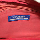 BURBERRY Nova Check Blue Label Shoulder Bag Canvas Beige Red Auth ti1983-17