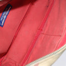 BURBERRY Nova Check Blue Label Shoulder Bag Canvas Beige Red Auth ti1983-12