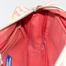 BURBERRY Nova Check Blue Label Shoulder Bag Canvas Beige Red Auth ti1983-18