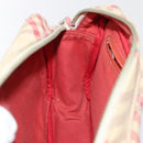 BURBERRY Nova Check Blue Label Shoulder Bag Canvas Beige Red Auth ti1983-19