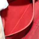 BURBERRY Nova Check Blue Label Shoulder Bag Canvas Beige Red Auth ti1983-20