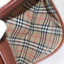 Burberrys Clutch Bag Leather 2Set Brown Auth ti1987-10
