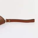 Burberrys Clutch Bag Leather 2 Set Brown Auth ti1987-15