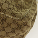 GUCCI GG Canvas Shoulder Bag Beige Gold 296834 Auth ti1988-16