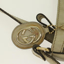 GUCCI GG Canvas Shoulder Bag Beige Gold 296834 Auth ti1988-18