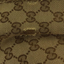 GUCCI GG Canvas Shoulder Bag Beige Gold 296834 Auth ti1988-10