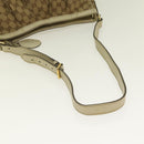 GUCCI GG Canvas Shoulder Bag Beige Gold 296834 Auth ti1988-8