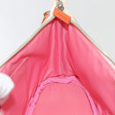 BURBERRY Nova Check Blue Label Hand Bag Canvas Orange Purple Auth ti1989-17