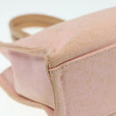 BURBERRY Blue Label Hand Bag Canvas Pink Beige Auth ti1990-14