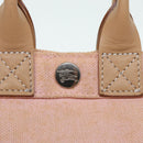 BURBERRY Blue Label Hand Bag Canvas Pink Beige Auth ti1990-18