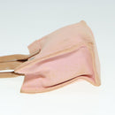 BURBERRY Blue Label Hand Bag Canvas Pink Beige Auth ti1990-4