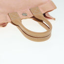 BURBERRY Blue Label Hand Bag Canvas Pink Beige Auth ti1990-7