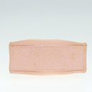 BURBERRY Blue Label Hand Bag Canvas Pink Beige Auth ti1990-5