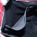 BURBERRY Nova Check Blue Label Hand Bag Nylon Beige Red Auth ti1993-22