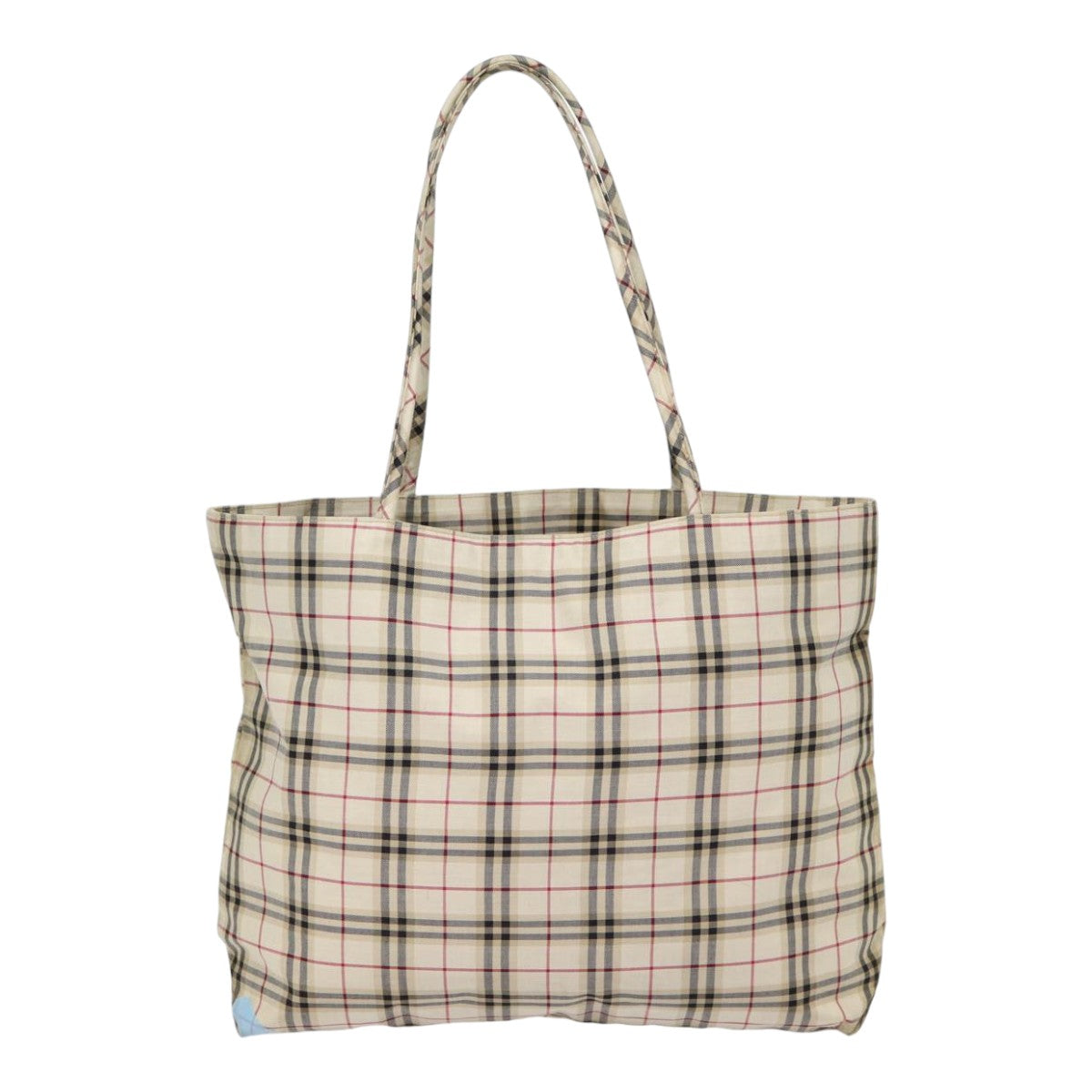 BURBERRY Nova Check Tote Bag Canvas Beige Auth ti2000 - 0