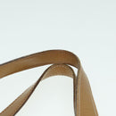 Burberrys Hand Bag Leather Brown Silver Auth ti2003-8