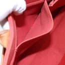 BURBERRY Blue Label Hand Bag Canvas Leather Orange Brown Auth ti2027-21