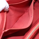 BURBERRY Blue Label Hand Bag Canvas Leather Orange Brown Auth ti2027-22