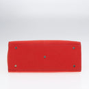 BURBERRY Blue Label Hand Bag Canvas Leather Orange Brown Auth ti2027-5