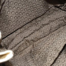 Salvatore Ferragamo Gancini Shoulder Bag Leather White Silver Auth ti2028-17