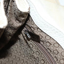 Salvatore Ferragamo Gancini Shoulder Bag Leather White Silver Auth ti2028-20