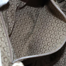 Salvatore Ferragamo Gancini Shoulder Bag Leather White Silver Auth ti2028-21