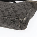 GUCCI GG Canvas Shoulder Bag Gray Silver 35098 Auth ti2032-9