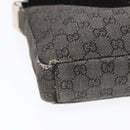 GUCCI GG Canvas Shoulder Bag Gray Silver 35098 Auth ti2032-14