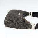 GUCCI GG Canvas Shoulder Bag Gray Silver 35098 Auth ti2032-4