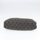 GUCCI GG Canvas Shoulder Bag Gray Silver 35098 Auth ti2032-5