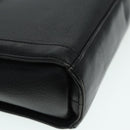 Burberrys Hand Bag Leather Black Silver Auth ti2033-9