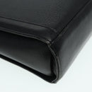 Burberrys Hand Bag Leather Black Silver Auth ti2033-15