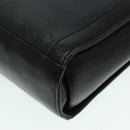 Burberrys Hand Bag Leather Black Silver Auth ti2033-16