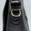 Burberrys Hand Bag Leather Black Silver Auth ti2033-10