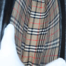 Burberrys Hand Bag Leather Black Silver Auth ti2033-12