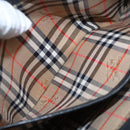 Burberrys Hand Bag Leather Black Silver Auth ti2033-22