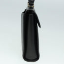 Burberrys Hand Bag Leather Black Silver Auth ti2033-4