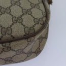 GUCCI GG Supreme Web Sherry Line Clutch Bag PVC Beige Red 89 01 034 Auth ti2044-16