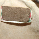 GUCCI GG Supreme Web Sherry Line Clutch Bag PVC Beige Red 89 01 034 Auth ti2044-15