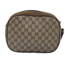 GUCCI GG Supreme Web Sherry Line Clutch Bag PVC Beige Red 89 01 034 Auth ti2044-2