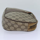 GUCCI GG Supreme Web Sherry Line Clutch Bag PVC Beige Red 89 01 034 Auth ti2044-3