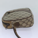 GUCCI GG Supreme Web Sherry Line Clutch Bag PVC Beige Red 89 01 034 Auth ti2044-5