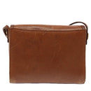 Burberrys Shoulder Bag Leather Brown Gold Auth ti2045-3