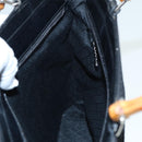 GUCCI Bamboo Shoulder Bag Nylon 2way Black 002 1998 0441 Auth ti2050-18