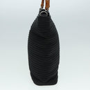 GUCCI Bamboo Shoulder Bag Nylon 2way Black 002 1998 0441 Auth ti2050-3