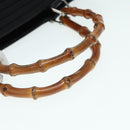 GUCCI Bamboo Shoulder Bag Nylon 2way Black 002 1998 0441 Auth ti2050-7