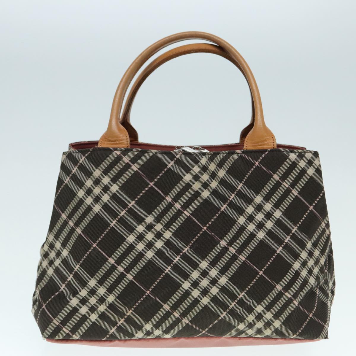 BURBERRY Blue Label Nova Check Shoulder Bag Canvas 3Set Black Beige Auth ti2057